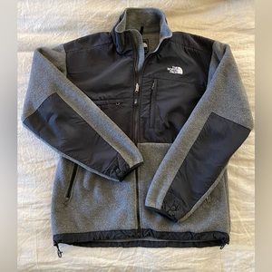 The North Face Denali Jacket — Size Large — Grey & Black